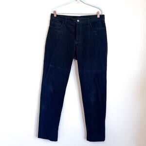 Men's Black Corduroy Pants - Classic Fit